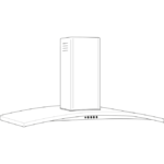 GE Profile 36" Island-Mount Chimney Hood UVI7361SWSS (a4l9msly9dfu) (10)