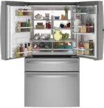 GE Profile GE Profile(TM) ENERGY STAR(R) 27.9 Cu. Ft. Smart Fingerprint Resistant 4-Door French-Door Refrigerator with Door In Door PVD28BYNFS (a4lmkvz3ag1e) (5)