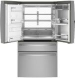 GE Profile GE Profile(TM) ENERGY STAR(R) 27.9 Cu. Ft. Smart Fingerprint Resistant 4-Door French-Door Refrigerator with Door In Door PVD28BYNFS (a4lmkvz3ag1e) (4)