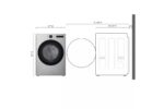 LG 7.4 cu. ft. Ultra Large Capacity Smart Front Load Gas Dryer with Sensor Dry & Steam Technology DLGX5501V (a4lxac5zklnh) (6)