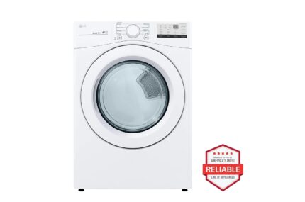 LG 7.4 cu. ft. Ultra Large Capacity Front Load Gas Dryer - White DLG3401W (a4lvxc6ygagl)