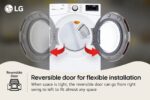 LG 7.4 cu. ft. Large Capacity Front Load Gas Dryer - White DLGX4001W (a4lrnibqbvmh) (5)