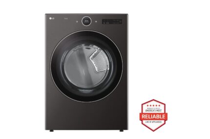 LG 7.4 cu. ft. Ultra Large Capacity Smart Front Load Gas Dryer with Built-In Intelligence & TurboSteam(R) DLGX6701B (a4lggzmkxlsn)