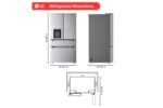 LG 29 cu. ft. Standard-Depth MAX(TM) 4-Door French Door Refrigerator with Full-Convert Drawer(TM) LF29S8230V (a4lliuixgc8e) (4)