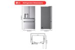 LG 29 cu. ft. Standard-Depth MAX(TM) 4-Door French Door Refrigerator with Mini Craft Ice(TM) and Full-Convert Drawer(TM) LF29S9730S (a4lyoqaem3nc) (4)
