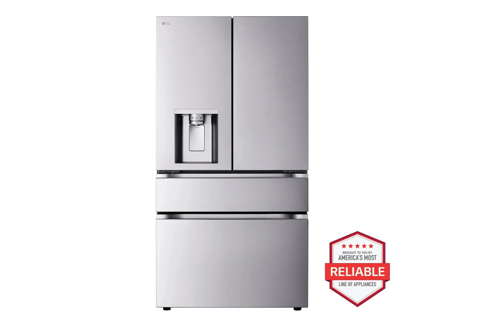 a4l-cover-a4lyoqaem3nc LG 29 cu. ft. Standard-Depth MAX(TM) 4-Door French Door Refrigerator with Mini Craft Ice(TM) and Full-Convert Drawer(TM) LF29S9730S (a4lyoqaem3nc)