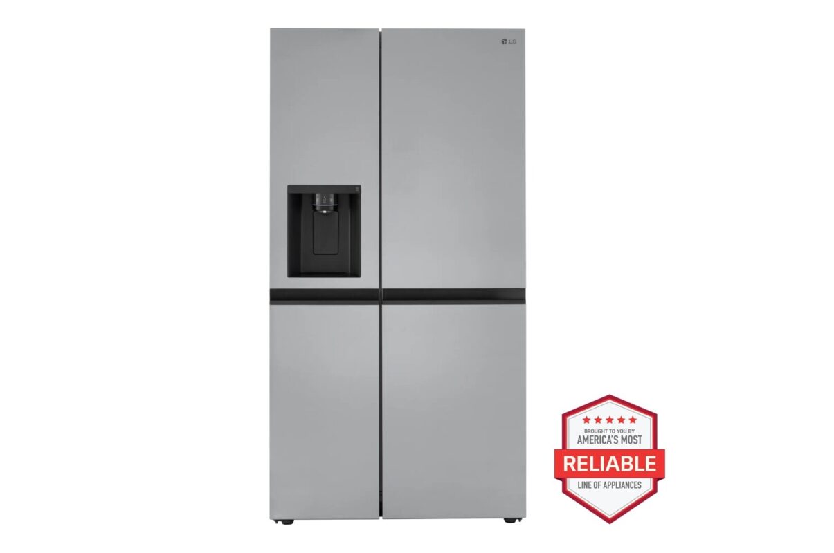 LG 27 cu. ft. Side-by-Side Refrigerator with Smooth Touch Ice Dispenser LRSXS2706S (S33738A1832RF37S)