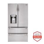 LG 28 cu. ft. 4-Door French Door, Standard Depth, Ice & Water, Double Freezer, Stainless Steel LMXS28626S (a4lcivicwm6t)