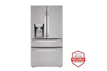 LG 30 cu. ft. 36 Inch Wide French Door Refrigerator - Stainless Steel LRMDS3006S (a4l10gbirwxt)