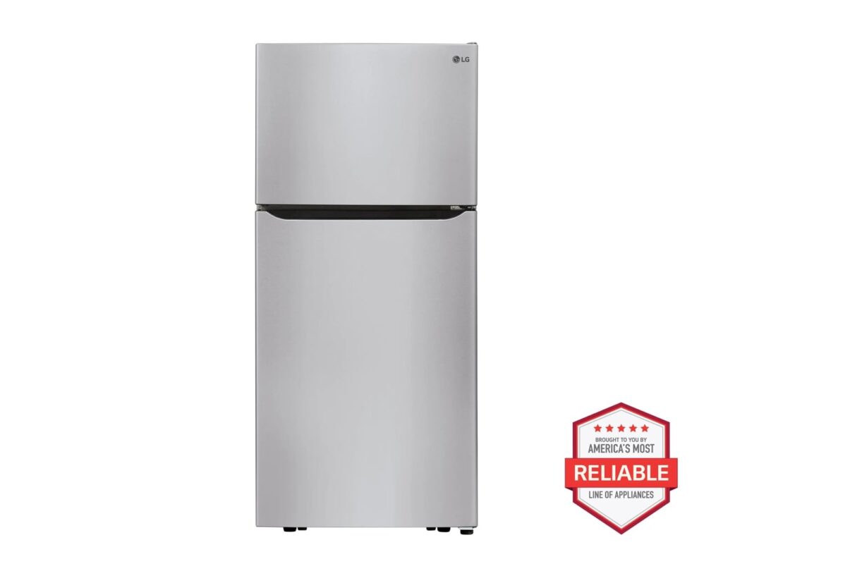 LG 20 cu. ft. 30 Inch Wide Top Freezer Refrigerator - Stainless Steel LTCS20020S (a4lczjshpk20)