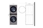 LG Single Unit Front Load LG WashTower(TM) with Center Control(TM) 4.5 cu. ft. Washer and 7.4 cu. ft. Gas Dryer WKG101HVA (a4lez99lzfcz) (5)