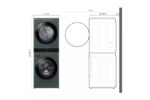 LG Single Unit Front Load LG WashTower(TM) with Center Control(TM) 4.5 cu. ft. Washer and 7.4 cu. ft. Gas Dryer WKGX201HGA (S53511A2699WT51NG) (5)