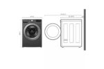 LG 5.0 cu. ft. Mega Capacity Front Load Washer WM3470CM (S57070A1099XX64S) (4)