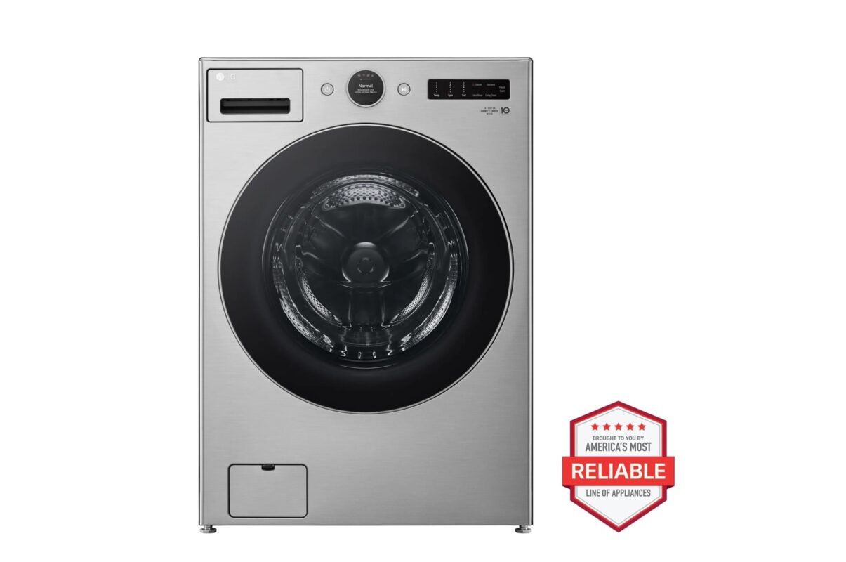 LG 4.5 cu. ft. Capacity Smart Front Load ENERGY STAR Washer with TurboWash(R) 360 deg and AI DD(R) Built-In Intelligence WM5500HVA (a4lv4ssh8k87)