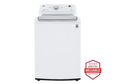LG 5.0 cu. ft. Mega Capacity Top Load Washer with TurboDrum(TM) - White WT7150CW (a4l7a6adlw2a)