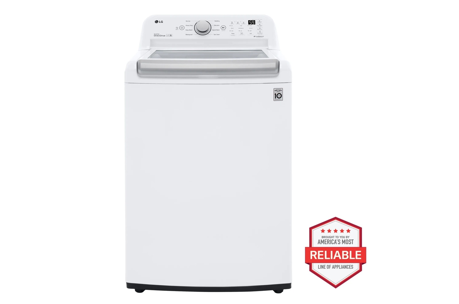 a4l-cover-a4l7a6adlw2a LG 5.0 cu. ft. Mega Capacity Top Load Washer with TurboDrum(TM) - White WT7150CW (a4l7a6adlw2a)