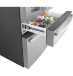 GE Profile GE Profile(TM) ENERGY STAR(R) 27.9 Cu. Ft. Smart Fingerprint Resistant 4-Door French-Door Refrigerator with Door In Door PVD28BYNFS (a4lmkvz3ag1e) (15)