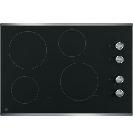 GE GE(R) 30" Built-In Knob Control Electric Cooktop JP3030SWSS (a4l08v5oomt9)
