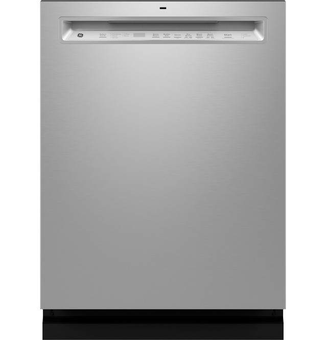 GE GE(R) ENERGY STAR(R) Fingerprint Resistant Front Control with Stainless Steel Interior Dishwasher with Sanitize Cycle GDF670SYVFS (a4lue770a8j1)