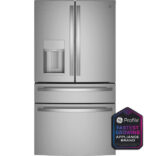 GE Profile GE Profile(TM) ENERGY STAR(R) 27.9 Cu. Ft. Smart Fingerprint Resistant 4-Door French-Door Refrigerator with Door In Door PVD28BYNFS (a4lmkvz3ag1e)