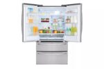 LG 28 cu. ft. 4-Door French Door, Standard Depth, Ice & Water, Double Freezer, Stainless Steel LMXS28626S (a4lcivicwm6t) (7)
