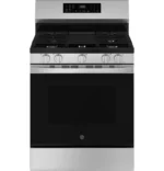 GE GE(R) 30" Free-Standing Gas Convection Range with No Preheat Air Fry and EasyWash(TM) Oven Tray GGF600AVSS (a4lvvwq7plby)