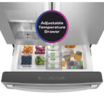 GE Profile GE Profile(TM) ENERGY STAR(R) 27.9 Cu. Ft. Smart Fingerprint Resistant 4-Door French-Door Refrigerator with Door In Door PVD28BYNFS (a4lmkvz3ag1e) (12)