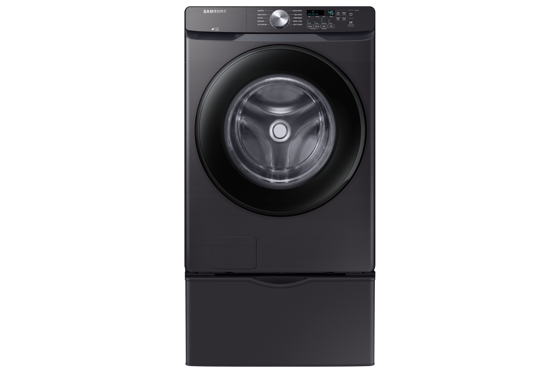 a4l-cover-SG0671A0999XX43D Samsung 4.5 cu. ft. Front Load Washer with Vibration Reduction Technology+ in Brushed Black WF45T6000AV/A5 (SG0671A0999XX43D)